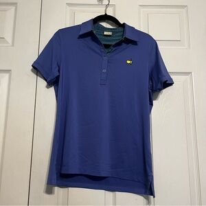 Peter Millar Master’s Preppy Women’s Blue Purple Golf Polo Like New Size Medium